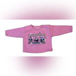 Athletic Works baby girl 6-9 months pink sweatshirt penguin winter long sleeve